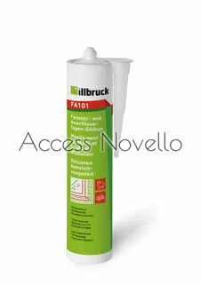 Неутрален силиконов уплътнител за фуги FA101 illbruck, с UV защита, 310 ml 