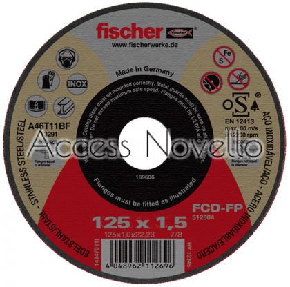Диск за метал FCD-FP 115X1,0X22,23 INOX FISCHER