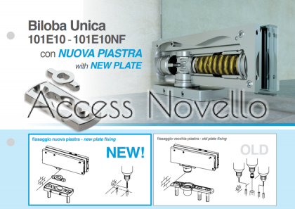Хидравличен подов автомат Biloba Unica NF, скрит, без вкопаване, за вътрешно приложение, Colcom Group