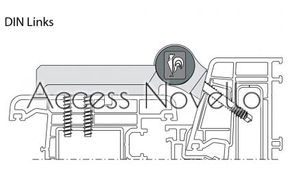 Панта за фалцови врати и алуминиеви системи с PVC канал - Модел KT-B с марка Dr. Hahn в Аксес Новело